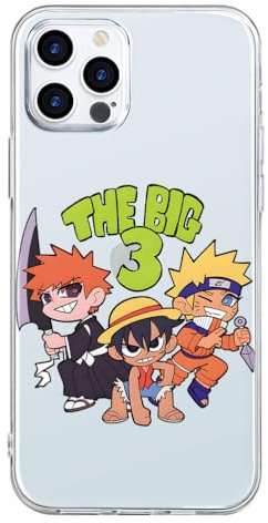 Schutzhülle Transparent für iPhone 7/iPhone 8/iPhone SE 2022/2020 Hülle 4.7'', Cartoon Anime Mini luffy One Piece Naruto mit Muster Manga Mädchen Junge Case Handyhülle Stoßfest TPU Ultra Dünn Cover