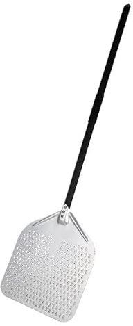 Mxxephemer Pizzaschaufel, 14/13/12 Zoll, perforierte Pizzaschaufel, rechteckige Pizzaschaufel, Aluminium-Hartbeschichtung oder eloxierte Pizzaschaufel (14 Zoll 138 cm)