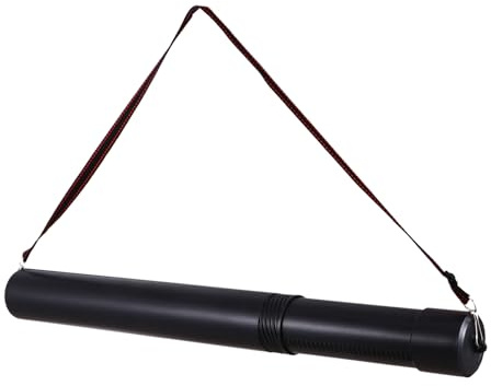 EXAOMBLE Étui de Flèches en Plastique Rétractable Design Télescopique, Étui Portable pour Flèches, Accessoire de Tir à l'arc Noir Facile à Ranger