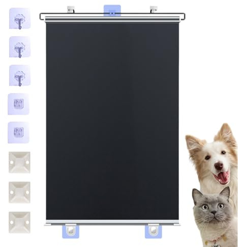 Ausziehbares Treppenschutzgitter für Baby und Katze, 50 x 125 cm, Kratzfest, breit, ausziehbar, für Innenraum, Küche, Flur, Treppen, Deck, Garage, Türen, ohne Bohren