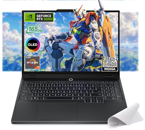 Lenovo Legion 5 Gaming Laptop, Ryzen 7 260, NVIDIA GeForce RTX 5060, 15.1 WQXGA (2560x1600) OLED Display, Backlit Keyboard, Wi-Fi 7, w/Mouse pad (32GB RAM | 1TB PCIe SSD)