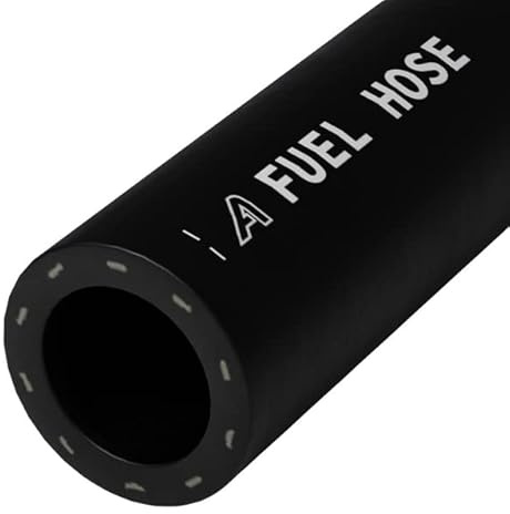 10mm ID Black 3 Metre Length Fuel and Oil Resistant Rubber Hose