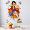 Ziruixiong One Piece Luffy Creative Stickers Muraux Sticker Mural Adapté À La Chambre Des Jeunes Grande Décoration Murale Japonais Manga Dessin Animé Vinyle 50 * 70 Cm