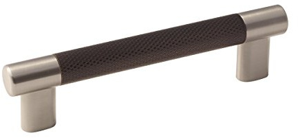 Amerock 5-1/16 Esquire Satin Nickel/Oil-Rubbed Bronze Drawer Pull