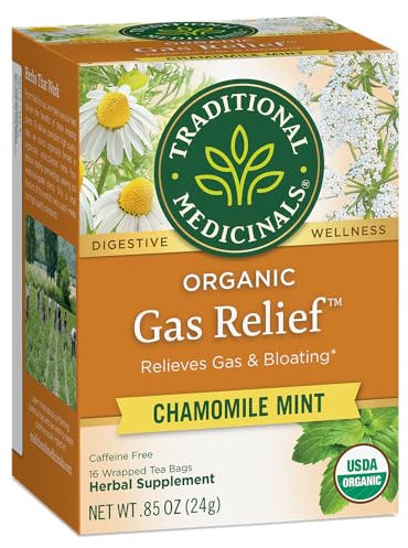 Traditional Medicinals - Tè alle erbe di rilievo organico del gas - 16Bustine di tè