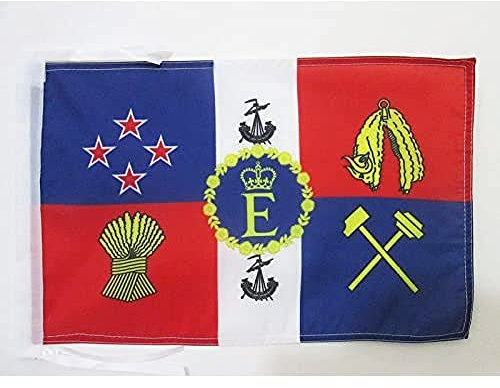 AZ FLAG - Flagge Königliche Standarte Von Neuseeland - 45x30 cm Mit Kordel - Neuseeländische Fahne 30 x 45 Cm - Flaggen
