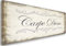 Feeby, Leinwand, Bild mit Spruch, Typografie Bilder, Spruchbild, Wand Bild, Leinwandbilder, Wandbilder, Kunstdruck 40x120cm, Carpe Diem, Text, Designs, RUSTIKAL, GRAU