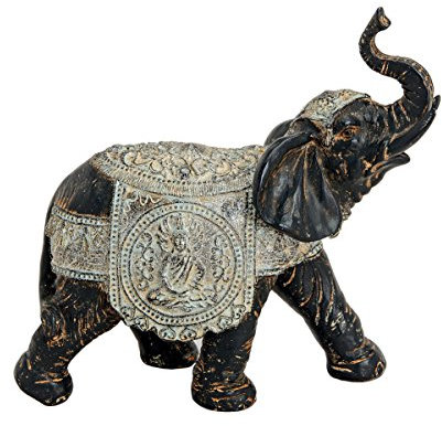 Unbekannt Zierfigur indischer Elefant Deko Figur Skulptur Dekofigur