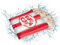 Mondo Toys - Air Mat Jumbo Pop Corn - Materassino d’acqua gonfiabile forma di Pop Corn - ideale per mare, spiaggia, piscina - per adulti e bambini - 78 x 183 cm - 16747