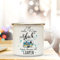 ilka parey wandtattoo-welt Emaille Becher Camping Tasse mit Wohnwagen & Spruch viele Wege zum Glück... Kaffeetasse Geschenk Kaffeebecher eb93