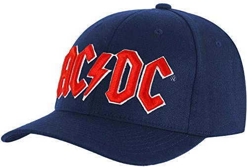 AC/DC Baseball cap Red Logo Blau