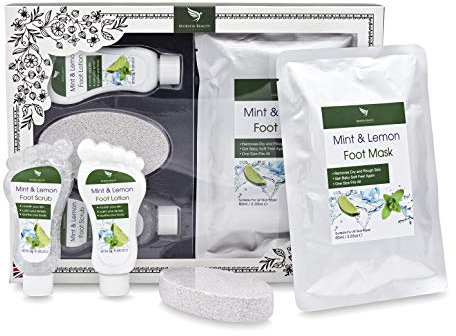 Coffret Cadeaux de Soin pour les Pieds - Coffret Pédicure & Soins des Pieds, Kit Spa femme, Coffret Cadeau pour Femme Noël gommage des pieds, lotion, Coffret Soin de Noël et d’Anniversaire pour Femme
