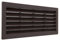 La Ventilazione P25R2510M Griglia di Ventilazione rettangolare in Plastica marrone da incasso con rete antinsetti. Dimensioni 254x108 mm