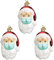AGDLLYD Weihnachtsdekorationen,Weihnachtsmann Anhänger mit Maske Personalisierte Weihnachtsschmuck Kit 3D Dreidimensional Weihnachtsschmuck Für Weihnachtsbaum Deko (3pcs)