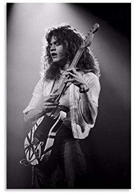 YZLI Eddie Van Halen Poster, dekoratives Gemälde, Leinwand, Wandkunst, Wohnzimmer, Poster, Schlafzimmer, Malerei, 30 x 45 cm
