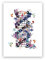 Genetische Wissenschaftler Geschenk DNA-Molekül Abstrakte Malerei Medizinische Poster Wandkunst Leinwand Drucke Genetiker Geschenke Arzt Büro Dekor Ungerahmt-50x70cm