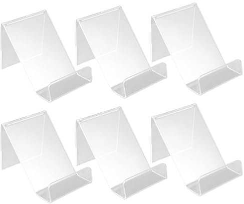 Hemobllo Support De Téléphone Acrylique Transparent Présentoir pour Smartphone Lot de 10 3.35X2.56X2.17in pour Bureau Maison Films Et Webdiffusions