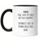 Hey!Print Tasse Schwarz Mama Wenigstens Keinen Hässlichen Sohn Lustig Muttertag Geschenkidee Beste Mama Mom