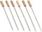 KOTARBAU® Grillspieße Set 6 Stück Edelstahl Barbecue Grillspieße mit Holzgriff Kebab Spieße BBQ