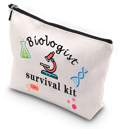 KUIYAI Biologen-Überlebens-Set, Biologie, Biologe, Mikroskop-Reißverschlusstasche, Make-up-Tasche für Biologie, Lehrer, Studenten, Biologe Survival