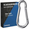 GARSIDURO® Edelstahl Karabiner - 5er Set mit 3x30 mm | Rostfreie Karabinerhaken DIN 5299 | Feuerwesen Karabiner mit Schnappverschluss für Schlüsselanhänger oder Schwerlast