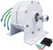 AISINILALAO 10.000 W Alternador De Tres Fases para Uso Doméstico Generador Eléctrico De Imán Permanente, 12V 24V 48V 220V, con Controlador De Turbina Eólica Horizontal Vertical (Blanco),12v