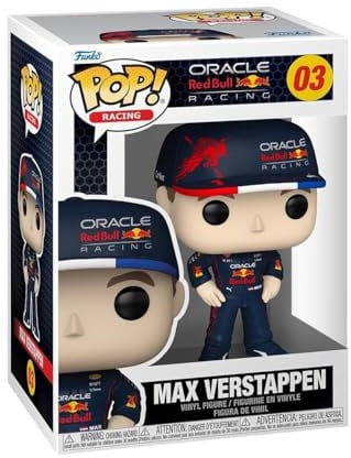Funko Formel 1 Max Verstappen Vinyl Figur 03 Unisex Pop! Standard Vinyl Fan-Merch, Sport