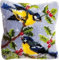 ROCKY&CHAO DIY Latch Hook Kits, Latch Hook Pillow Case Embroidery Kits, DIY Carpet Needlework Latch Hook Cushion Cover Kits for Kids & Adults Beginners, Sofa Cushion Cover 17x17 inch