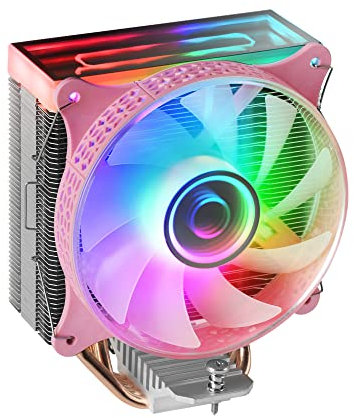 Mars Gaming MCPU-VR Pink, CPU Heatsink, Dual Infinity Mirror ARGB, 4 HCT Heatpipes, 180W TDP, Ultra-quiet PWM 12cm Fan