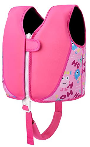 Chaleco Natacion para Niños y Niñas, Chaleco Flotador Chaleco Piscina, Flotante con Chaleco con Correa de Seguridad Ajustable para Niños de 10-25kg/2-6 años