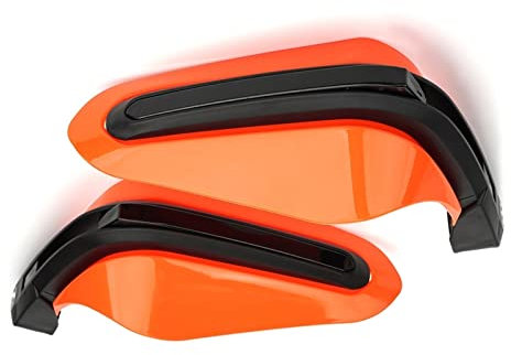 YORGAC Lenker Motorrad Handguards Universal-Motorrad-Handlenkerschutz Handschutz Blinkerlampe Motocross-Zubehör Motorrad Handschützer (Farbe : Orange)