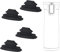 4 Stück Replacement Stopper für Contigo West Loop, Kaffeebecher Stopper Silikon-Deckelstopfen Kaffeebecher-Stopper für Contigo Tumbler-Deckelstopfen (Schwarz)