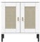 Eleganter Waschbeckenunterschrank aus massiver Kiefer in Weiß. 62x65x40 cm – ideal fürs Badezimmer. Hochwertig, langlebig & stilvoll.