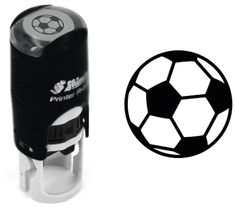 Fußball-Stempel | Treue-Stempel | 11 mm | Stamp Ink | Runder Ball