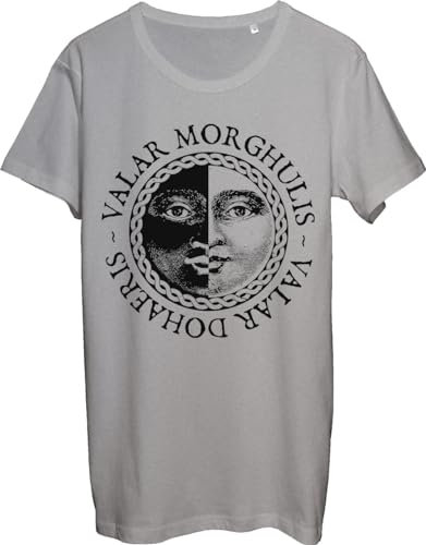Valar Morghulis Valar Dohaeris - Camiseta para hombre, color gris, gris, L