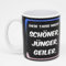KAMACA Kaffeebecher Becher Lustige Tasse mit Spruch Sarkasmus witzig tolles Geschenk lieben Menschen Kollegen Büro Alltag (Diese Tasse macht schöner jünger geiler)