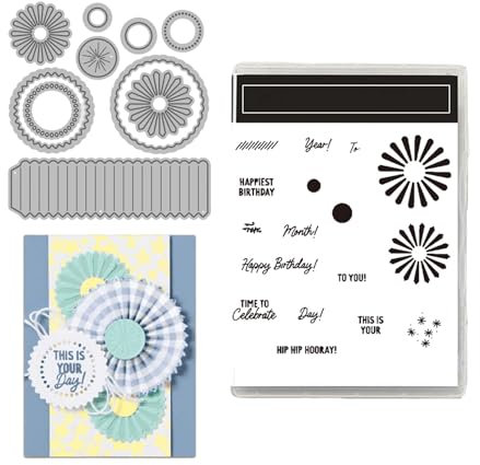 GUTERTOP Stanzschablonen Neuheiten 2024, Stanzschablone Set, Stanzformen Stempel für DIY Geburtstage Scrapbooking Kunst Handwerk Supplies