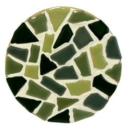 Little Creations mosaik Untersetzer 4 Stück | Komplettes DIY Bastelset Erwachsene | Kreativ mosaik Untersetzer basteln | Vielseitiger Untersetzer (Grün)