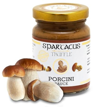 Spartacus Steinpilzpaste, 100g | Intensives Aroma, Exquisiter Geschmack, Ideal für Pasta, Fleisch und Pizza