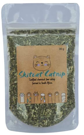SkitCat Catnip - Hierba gatera de alta calidad, súper fuerte, cultivada de forma sostenible y libre de químicos (50 g)