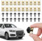 Set di 20 dadi autofilettanti per dadi autofilettanti, viti autofilettanti, dadi a scatto per auto (nero)