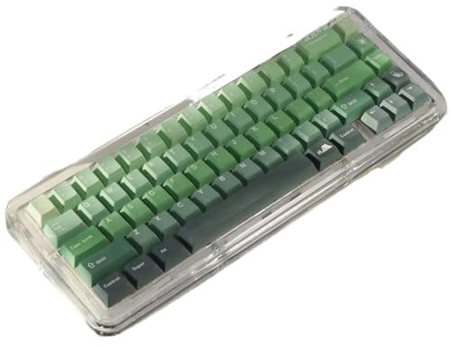 Gradient Green PBT Keycap Set 138 Double Shot Compatible with Mechanical Keyboard Compatible With GK61 Anne Pro 2 Profile