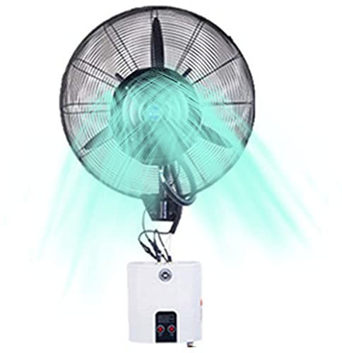 Ventilatore nebulizzatore a parete, ventilatore nebulizzatore oscillante con 3 velocità di raffreddamento e serbatoio da 15 litri, ventilatore di raffreddamento per patio, ristorante esterno, garage,