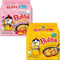 Buldak Noodles Carbonara and Cheese Chicken Flavor Ramen 10 Pack (Pack 5 Each Flavour) - Ramen Instant Noodles Excellent for Snack and Soups