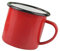 PEPLAYTAL 1 Pieza Taza de Cerámica Roja Retro de Gran Capacidad Café y Bebidas Frías Hogar y Oficina