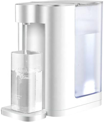 XNZJHPP Instant Hot Water Dispenser Countertop Water Boiler, Coffee with Fast Heating Function Electric Kettles 5 Gear Temperatures and 2 Outputs 102 Ounce 3L Water Tank Capacity (White)