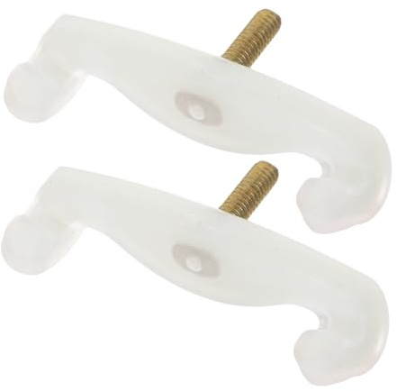 1/2 Geigen Schulterstützenbeine Ersatzfüße 2 Stück für Violine | Beige, Kunstharz und Latex, Präzise Passform mit Anti Rutsch, Schutzkralle für Probe und Auftritt