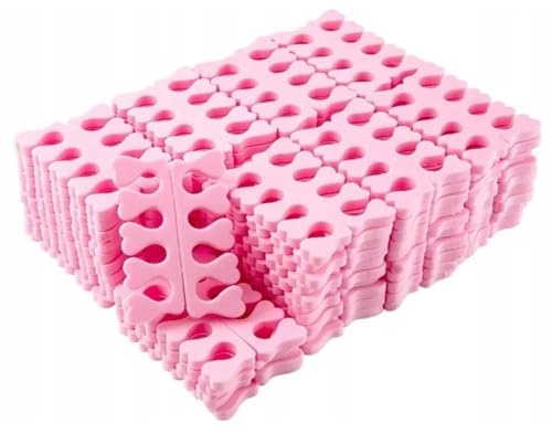 Pediküre Zehenseparatoren aus Schaumstoff – 200 Stück – Weiche Zehentrenner für Pediküre & Maniküre – Rosa – Für präzises Lackieren, Studio & Zuhause