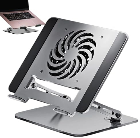 Derwrtup Support pour Ordinateur Portable | Socle Pliant à Hauteur Réglable | Support pour Ordinateur Portable sur Table,pour Tablet, PC, Imprimante, Canapé, Table, Lit, Voyage, Bureau, Maison,