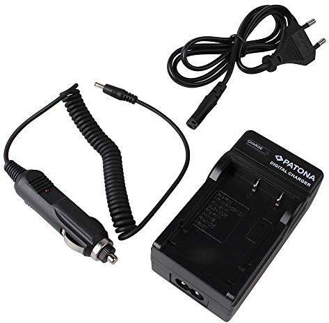 foto-kontor Ladestation + Netzteil + KFZ Ladekabel für Akku NP-40 für Casio Exilim EX-Z1000, EX-Z1050, EX-Z1200, EX-Z1080 (3.7 Volt)